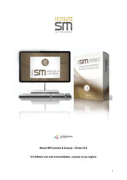 Manual SM Contratos & Avenças – Versão 2.8.4 Um Software com