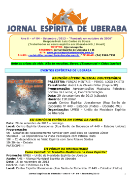 Setembro de 2013 - Jornal Espírita de Uberaba