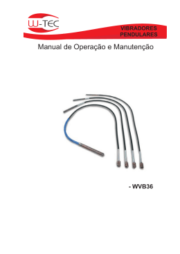 Manual Vibrador WVB 36 - W-Tec