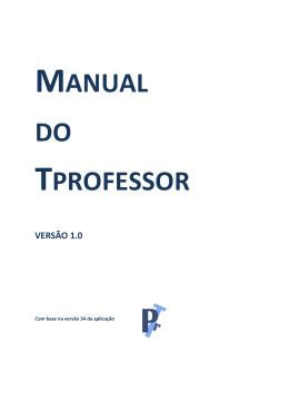 MANUAL DO TPROFESSOR