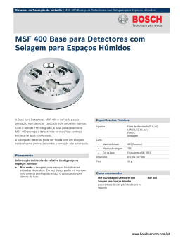 MSF 400 Base para Detectores com Selagem para Espaços Húmidos