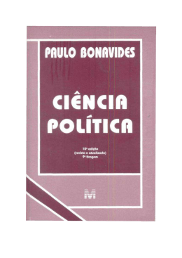 Paulo Bonavides-Ciência Política (rev)