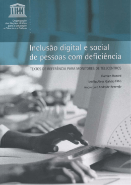 Inclusão digital e social de pessoas com deficiência: textos