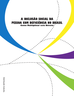 a inclusão social da pessoa com deficiência no brasil