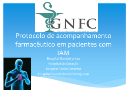 8. Protocolo Atenção Farmacêutica – Infarto - Seconci-SP