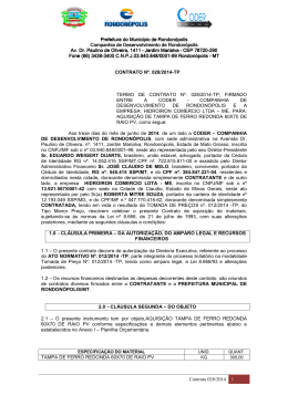 Contrato 028.2014 - Hidroiron Comercio Ltda Me