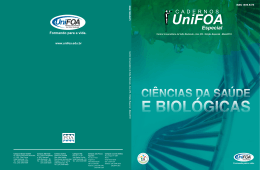 1ª Edição Especial Ciências da Saúde e Biológicas