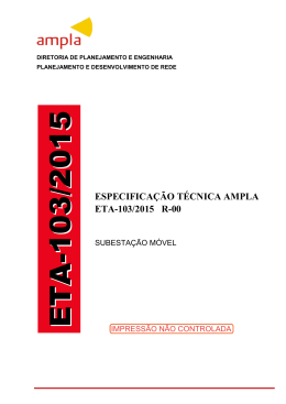 ETA-103/2015 R-00 Subestação Móvel