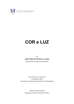 COR e LUZ - Instituto Superior Técnico