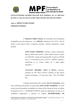 Aditamento à denúncia - Procuradoria da República no Rio Grande