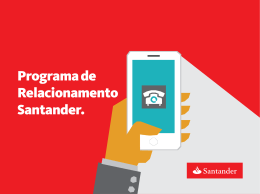 Programa de Relacionamento Santander.