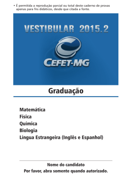 Cefet-MG 2015-2