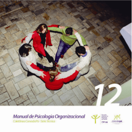 psicologia organizacional - Conselho Regional de Psicologia do