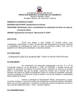PAR 046/2007 - Site Oficial da Prefeitura de Sant`Ana do Livramento