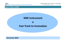 SME Instrument - Fast Track to Innovation