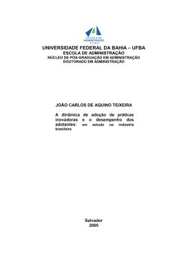 UNIVERSIDADE FEDERAL DA BAHIA – UFBA