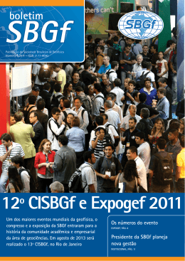12º CISBGf e Expogef 2011 - Sociedade Brasileira de Geofísica