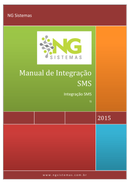 Manual de Integração SMS