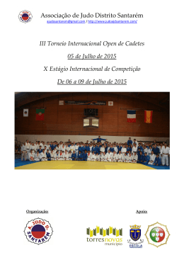 Consulte o Regulamento III Torneio Internacional Open