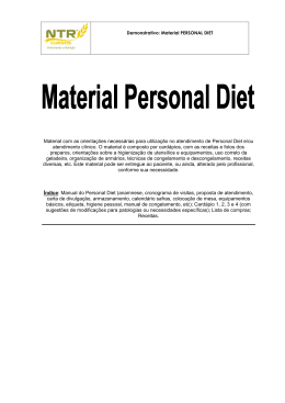 Demonstrativo Material Personal Diet NTR