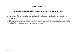 CAPÍTULO 2 REDES ETHERNET. PROTOCOLOS ARP, ICMP