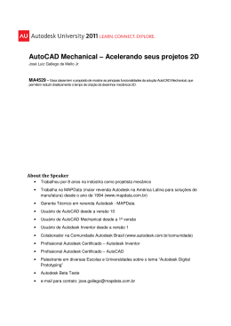 AutoCAD Mechanical – Acelerando seus projetos 2D