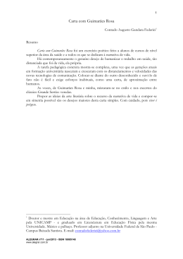 Carta com Guimarães Rosa