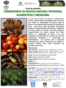conhecendo os frutos nativos - Sociedade Botânica de São Paulo