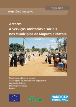 Actores & Serviços sanitários e sociais nos Municípios de Maputo e