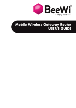 Mobile Wireless Gateway Router USER`S GUIDE