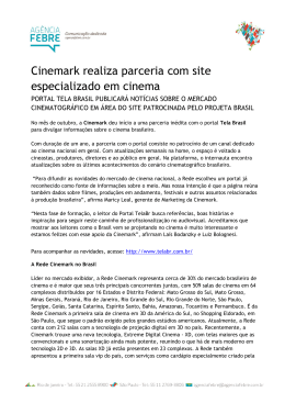 Cinemark realiza parceria com site especializado em cinema
