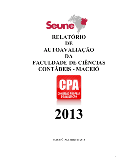 relatório de avaliação interna 2013