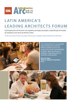 latin america`s leading architects forum - Arc
