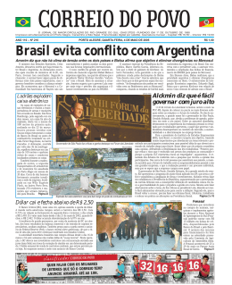 Brasil evita conflito com Argentina