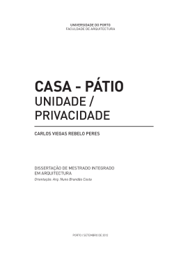 CASA - PÁTIO - Repositório Aberto da Universidade do Porto
