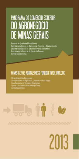 panorama 2013 - Secretaria de Estado de Agricultura, Pecuária e