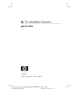 Manual da HP 12C