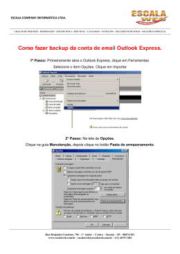Como fazer backup do Microsoft Outlook Express