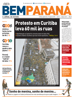Protesto em Curitiba leva 60 mil às ruas