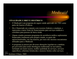 Safety Net Programs in the United States: Medicaid (PORTUGUESE)