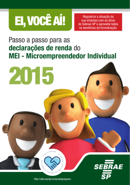 cartilha MEI - Imposto de Renda - 2015.indd - Sebrae-SP
