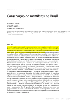 Conservação de mamíferos no Brasil