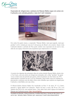 Exposição de xilogravuras e pinturas de Hansen Bahia segue em
