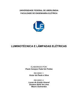 luminotécnica e lâmpadas elétricas