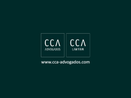 Diapositivo 1 - CCA Advogados