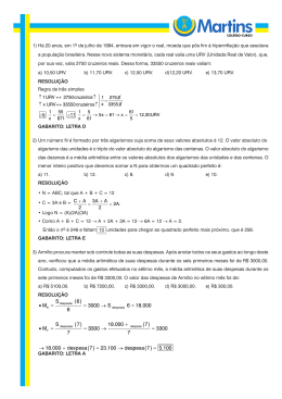 2014/2015- Matemática - Colégio Curso Martins