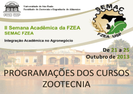 II Semana Acadêmica da FZEA/USP