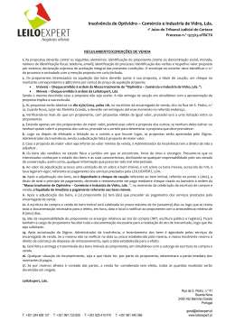 Insolvência de Optividro – Comércio e Industria de Vidro, Lda.