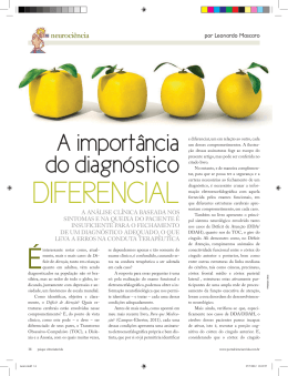 Revista Psique: A importância do diagnóstico diferencial.