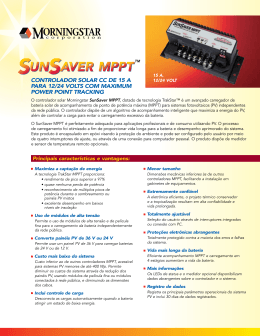Controlador solar CC de 15 a para 12/24 Volts Com maximum